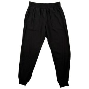 Sanctuary Black Pull On Jogger Pants Elastic Waist Pockets Tapered M